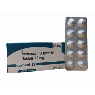 Iverheal 12 Ivermectin 12mg 100 tablets pack