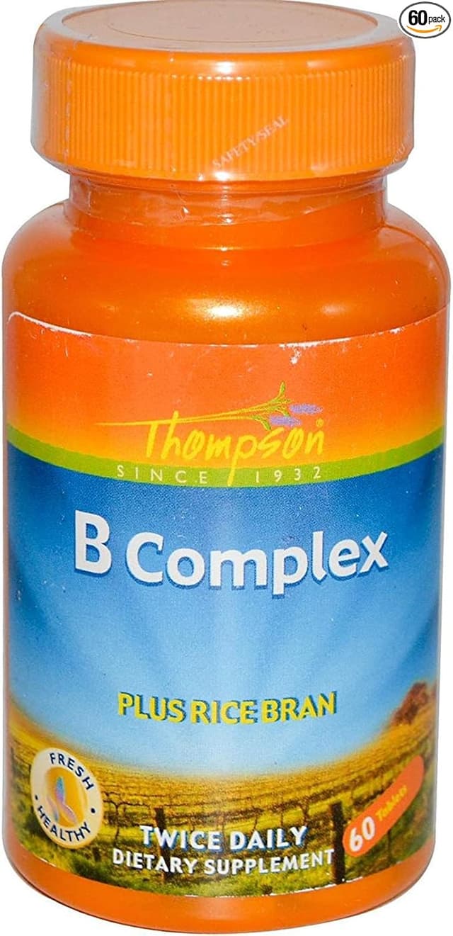 THOMPSON B COMPLEX PLUS RICE BRAN X 60 TABS