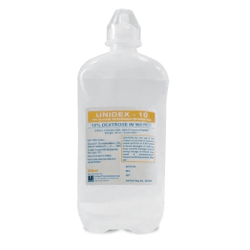 UNIDEX-10 10% DEXTROSE IN WATER 500ML