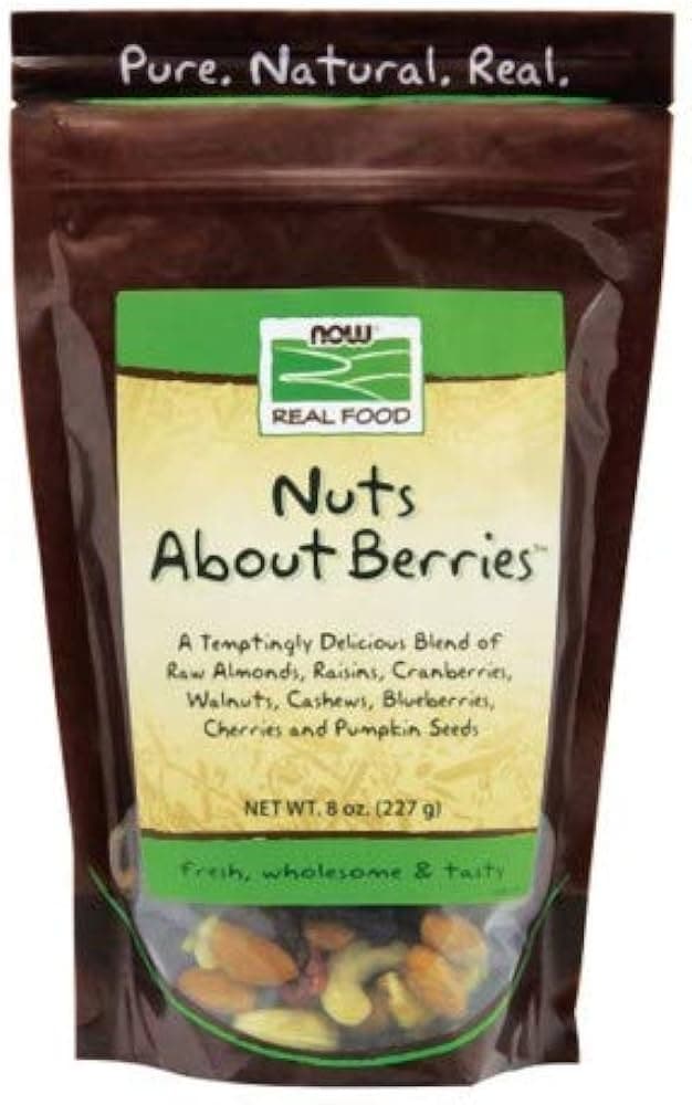 NOW REAL FOOD NUTS ABOUT BERRIES