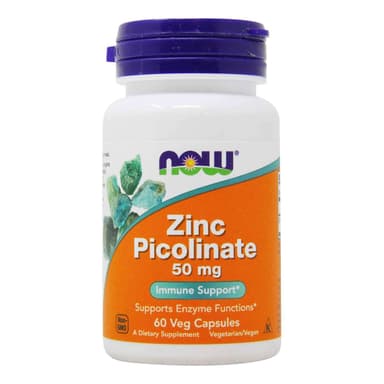 NOW FOODS ZINC PICOLINATE 50MG X 60 VEG CAPS