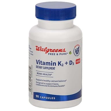 Walgreens Vitamin K2 + D3 90 tablets