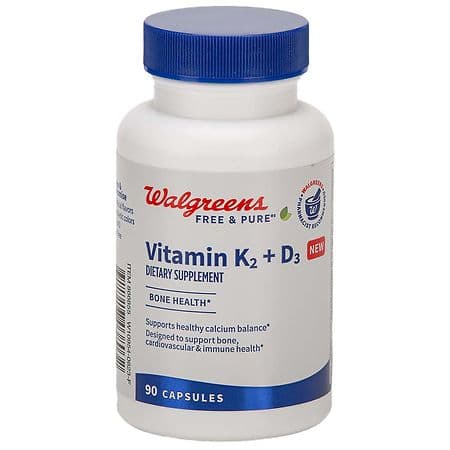 Walgreens Vitamin K2 + D3 90 tablets