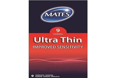 Mates Ultra thin 9 condoms pack