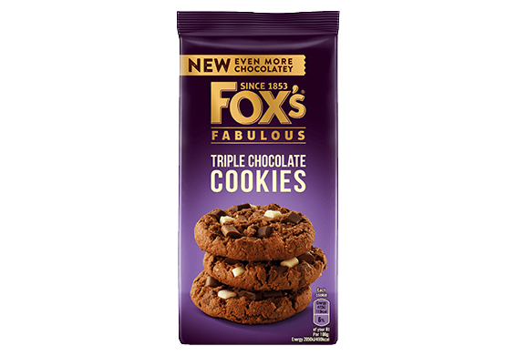 FOX'S COOKIES(TRIPLE CHOCO) 180G