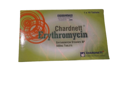 ERYTHROMYCIN CHARDNETT TAB 500MG