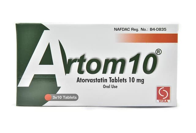 ARTOM ATORVASTATIN 10MG X 30 TABS