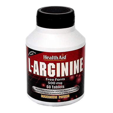 HEALTH AID L-ARGININE 500MG X60 TABLETS