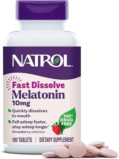 NATROL MELATONIN FAST DISSOLVE 10MG X 100 TABS