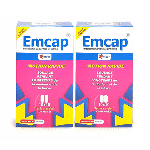 EMCAP PARACETAMOL 500MG X 100 TABS