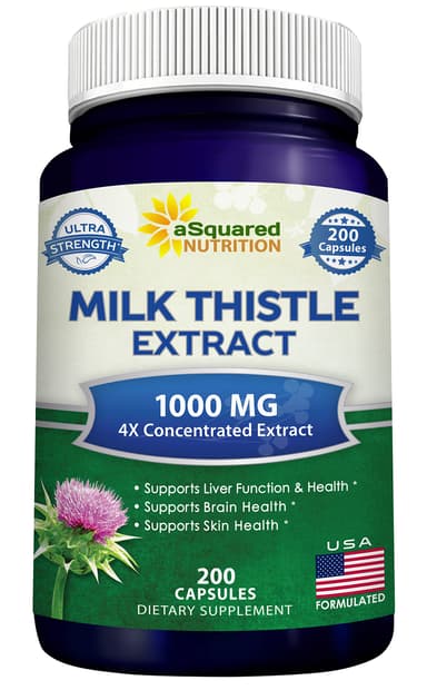 ASQUARED NURITION MILK THISTLE 1000MG