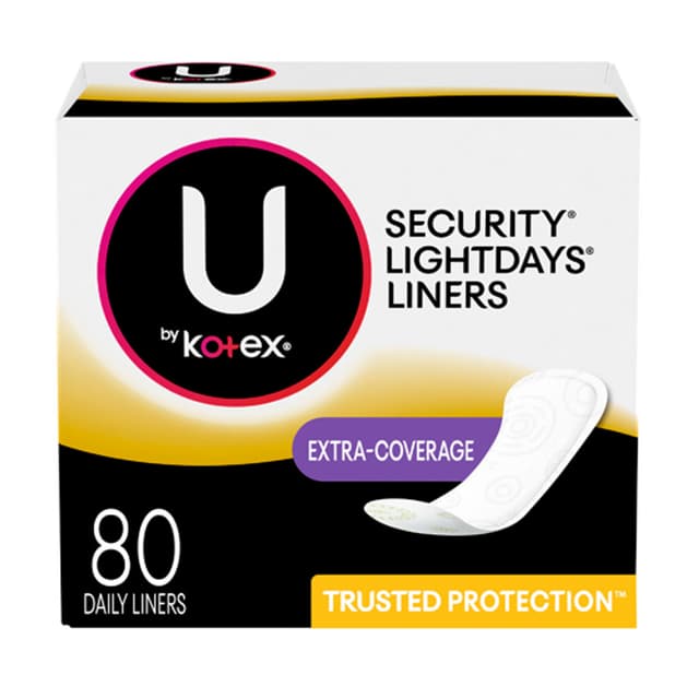 KOTEX PANTY SECURITY LIGHTDAYS LINERS X 80