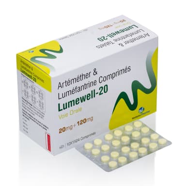 LUMWELL-20 ARTEMETHER/LUMEFANTRINE 20/120MG X 240 TABS