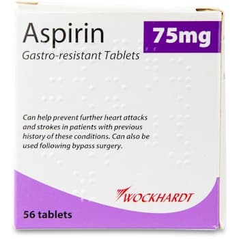 WOCKHARDT ASPIRIN GASTRO-RESISTANT 75MG X 56 TABS