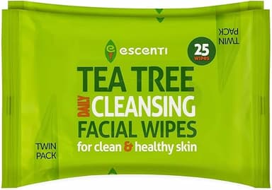 TEA TREE FACE WIPES TWIN PACK