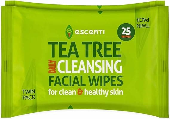 TEA TREE FACE WIPES TWIN PACK