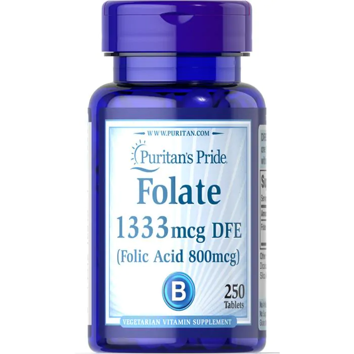 PURITAN'S PRIDE FOLIC ACID 800MG X 250 TABS