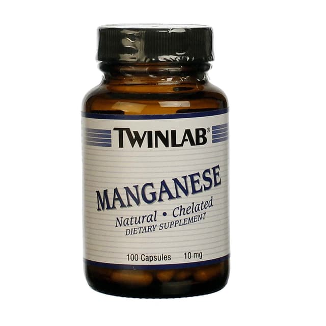 TWINLAB CHELATED MAGANESE 10MG X 100 CAPS