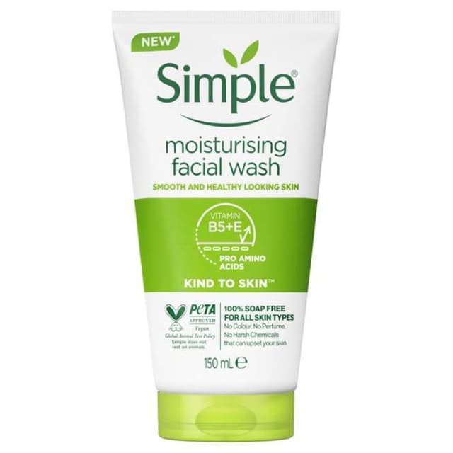 SIMPLE MOISTURISING FACE WASH