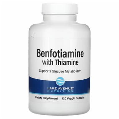Lake avenue nutrition Benfotiamine with thiamine 30 veggies capsules