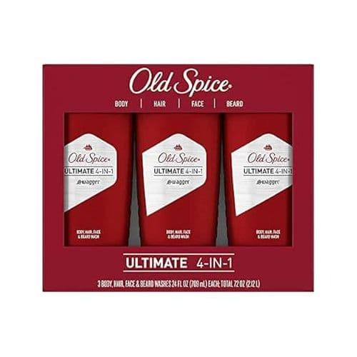 OLD SPICE ULTIMATE 4 IN 1 MEN FACE & BEARD WASH SWAGGER SCENT 24 OZ