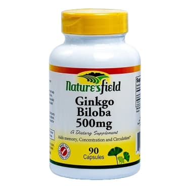 Nature's field Ginkgo biloba 500mg 90 capsules