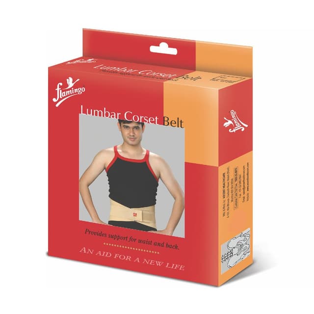 FLAMINGO LUMBAR CORSET BELT "XL"