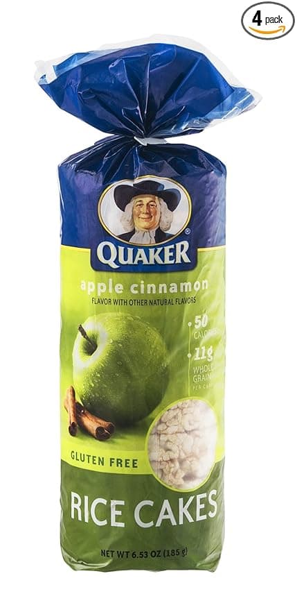 QUAKER RICE CAKES - APPLE CINNAMON 185G