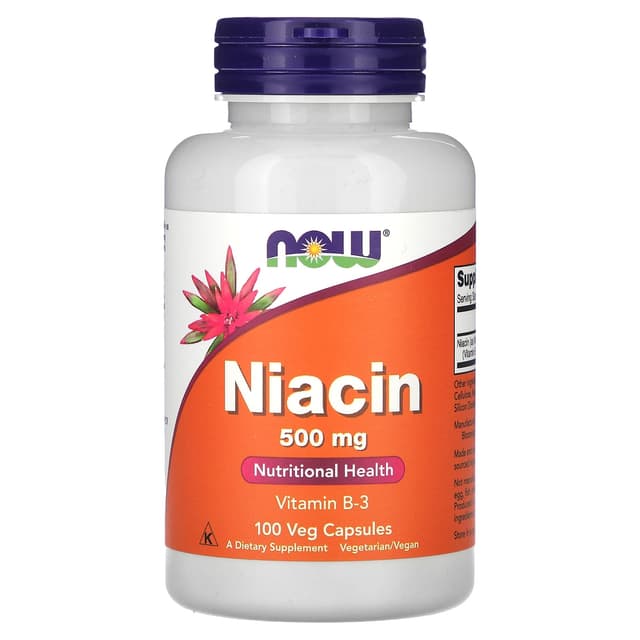 NOW FOODS NIACIN(VITAMIN B3) 500MG X 100 CAPS