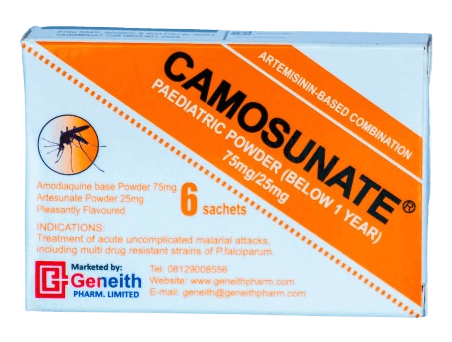 CAMOSUNATE PEDIATRIC 75MG/25MG X 6 SACHETS