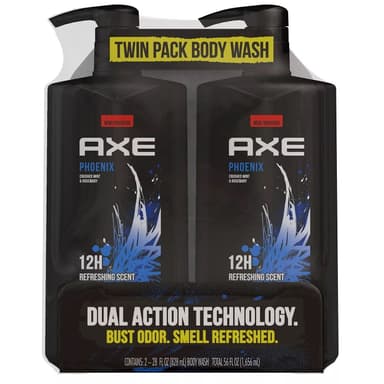 AXE PHOENIX BODY WASH FOR MEN TWIN PACK 1656ML