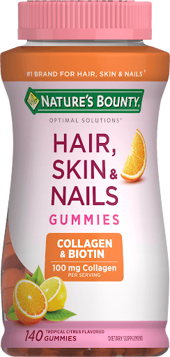 Natures bounty hair skin and nails gummies collagen and biotin