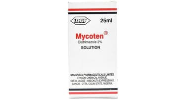 Mycoten clotrimazole 2% solution