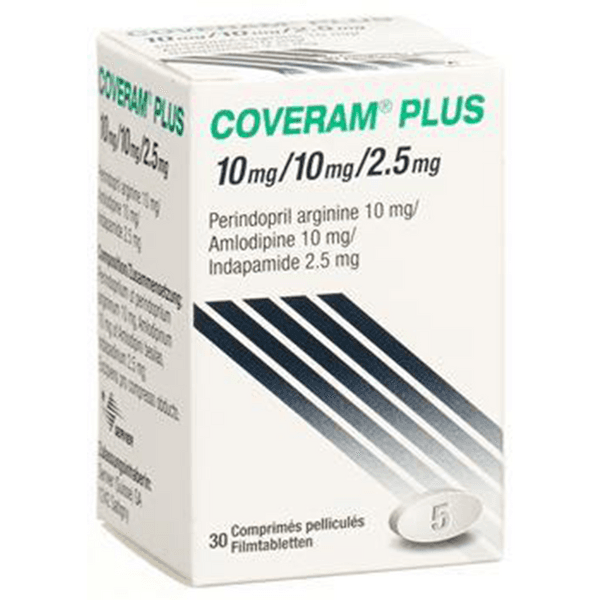 COVERAM PLUS 10/2.5/10MG X 30 TABS