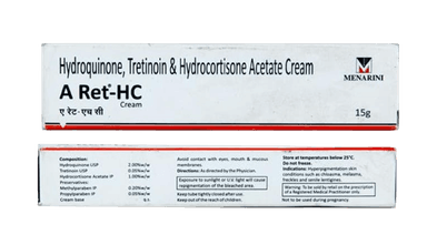 A-Ret HC (Hydroquinone, Tretinoin and hydrocortisone cream)