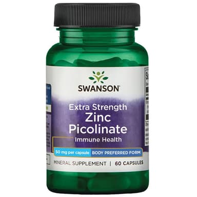 Swanson Zinc picolinate 50mg 60 capsules