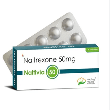 Naltivia 50mg Naltrexone 10 tablets pack