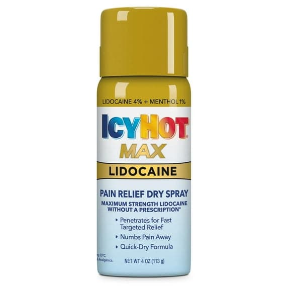 ICYHOT MAX LIDOCAINE PAIN RELIEF DRY SPRAY 113G