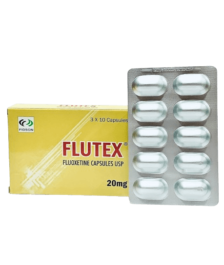Flutex Fluoxetine 20mg capsules