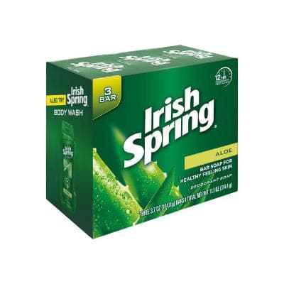 IRISH SPRING SOAP ALOE 100G 3 BARS