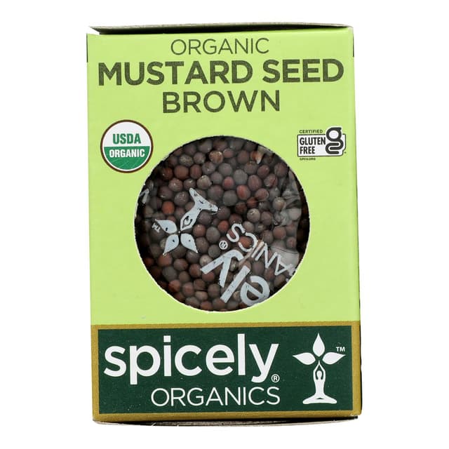 SPICELY ORGANICS WHITE MUSTARD SEEDS