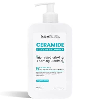 Facefacts ceramide blemish clarifying foaming cleanser 400ml
