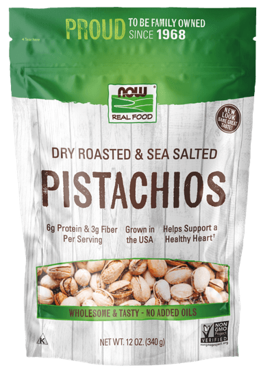 NOW REAL FOOD ROASTED PISTACHIOS
