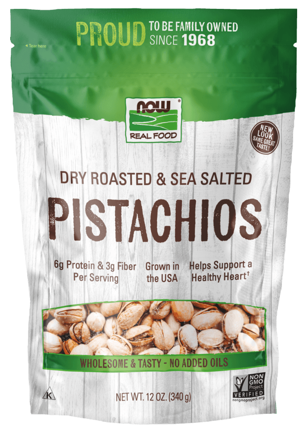 NOW REAL FOOD ROASTED PISTACHIOS