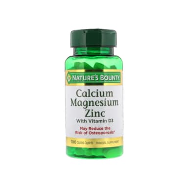 Nature's bounty calcium magnesium and zinc 100 caplets