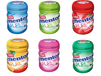 MENTOS PURE FRESH GUM X30(ALL)
