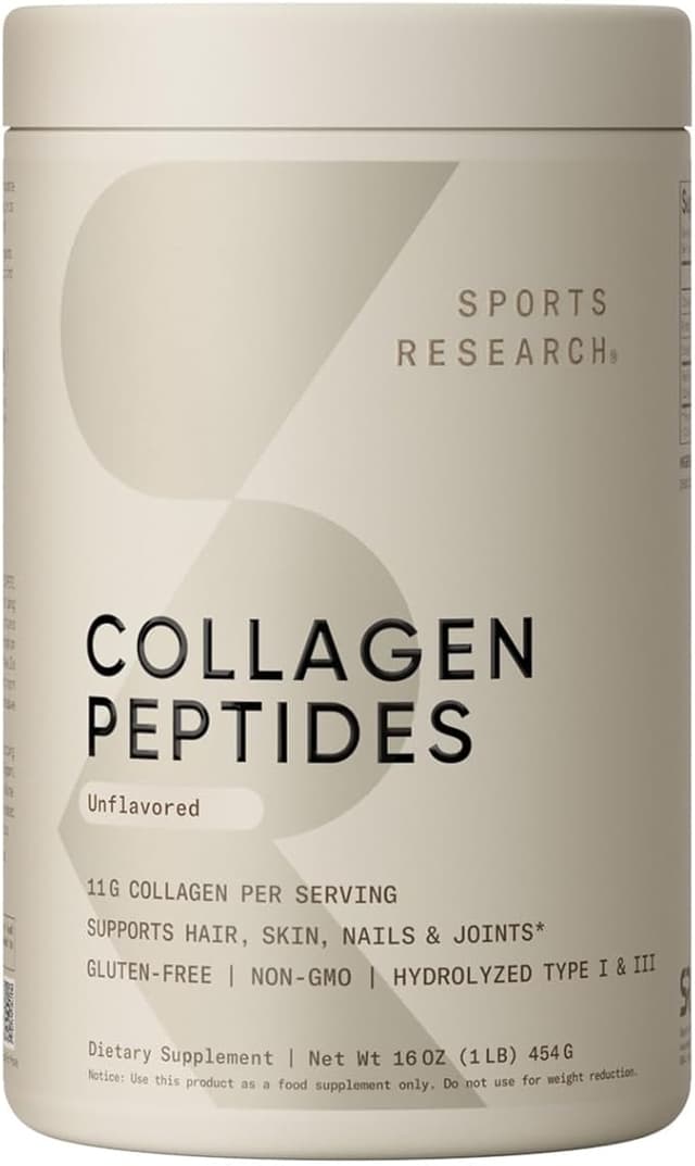SPORT RESEARCH COLLAGEN PEPTIDES FOR WOMEN AND MEN UNFLAVOURED 16 0Z
