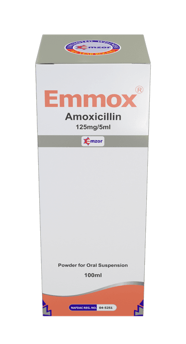 EMMOX SUSPENSION 125/5ML X 100ML
