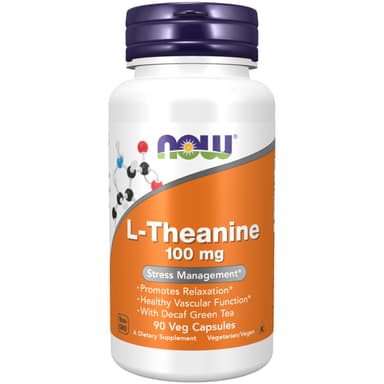 Now L-theanine 100mg 90 veg capsules