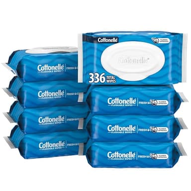 COTTONELLE FRESH FEEL FLUSHABLE WET WIPES-336 WIPES